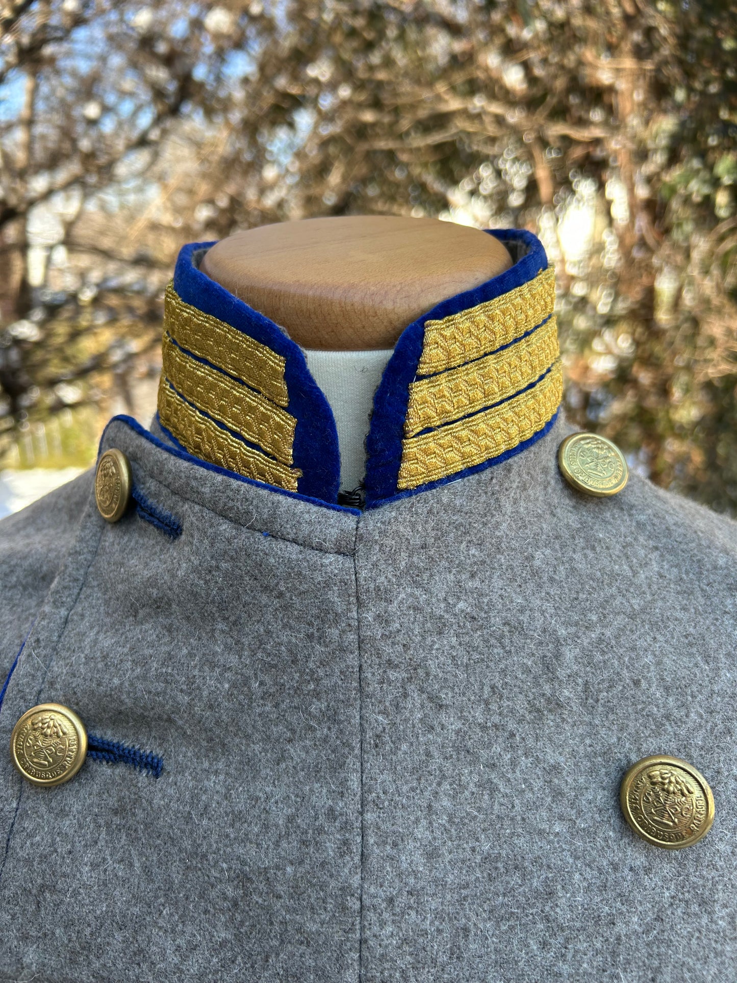 "Lightly Used" Confederate Officer Frock Coat - Size 40/34