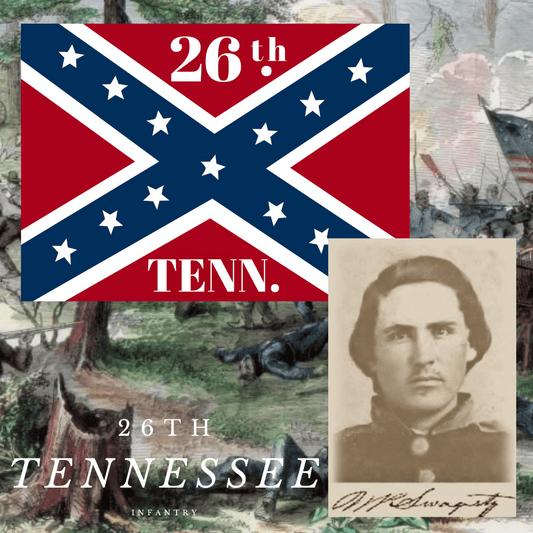 26th Tennessee Regiment  Flag Stickers/Magnet