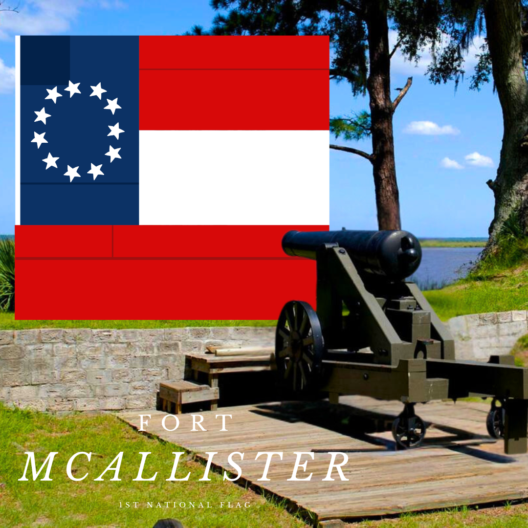 Fort McAllister 1st National House Flag