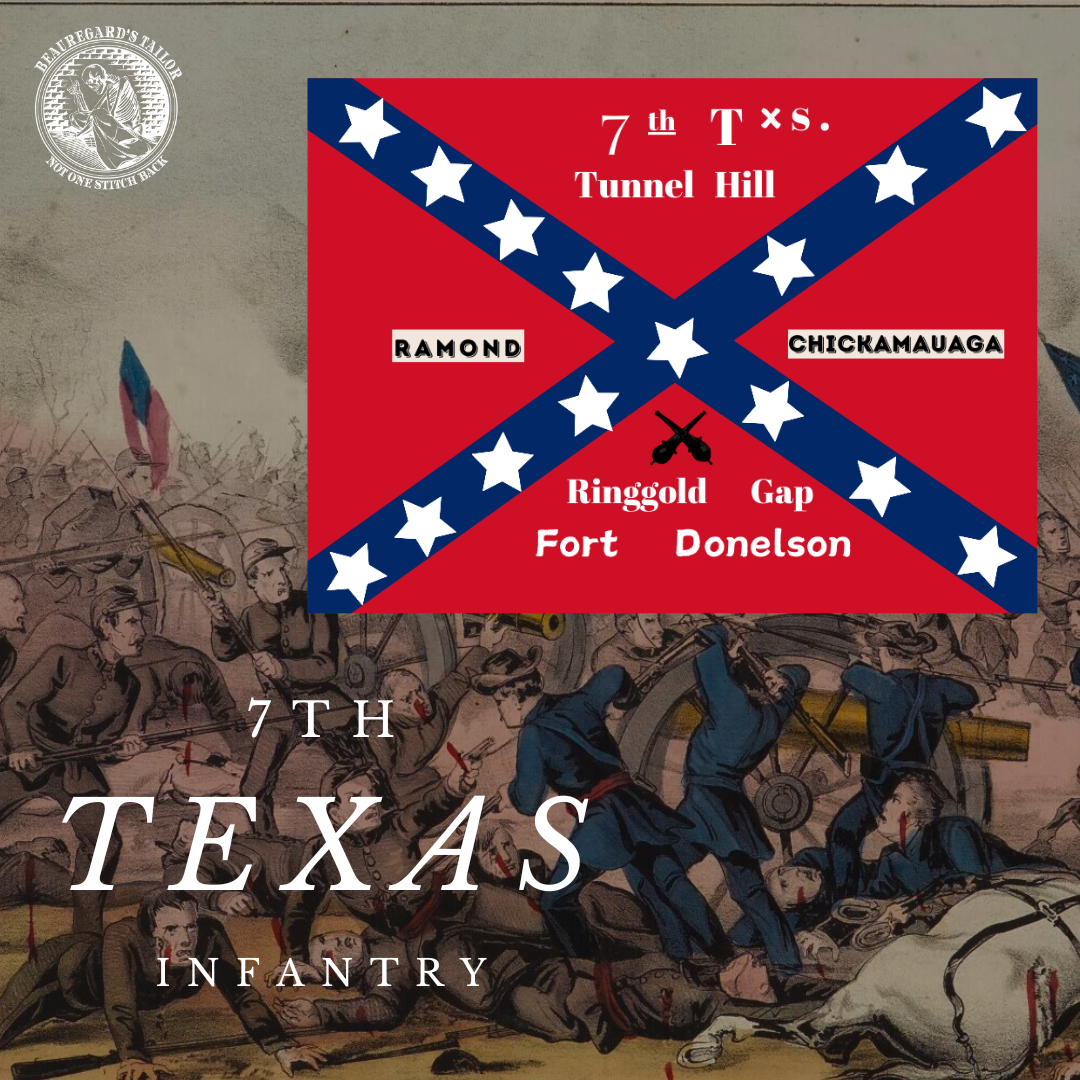 7th Texas Infantry Flag Sticker