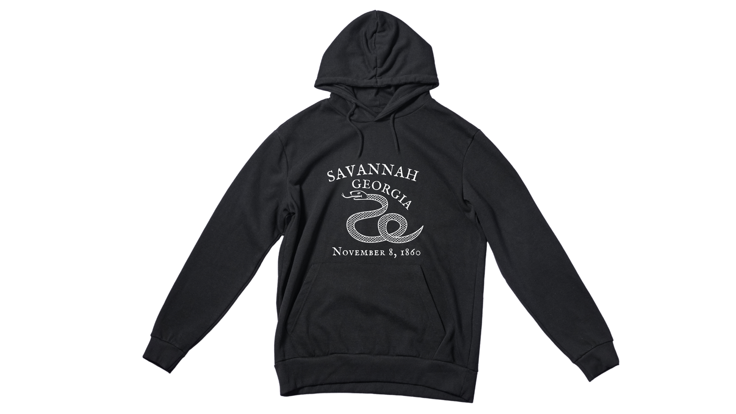 "Southern Rights - Equality of the States - Savannah 1860 Secession Banner Hoodie