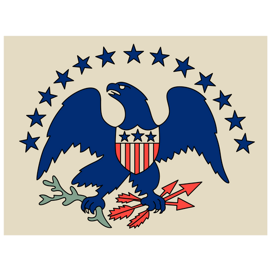 Antebellum - Merchant "Eagle" Jacks Flag Stickers/Magnet