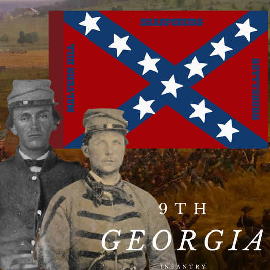 9th Georgia Infantry Flag Stickers/Magnet