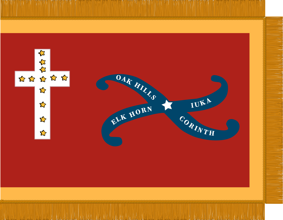 3rd Louisiana Infantry  Flag Sticker Set