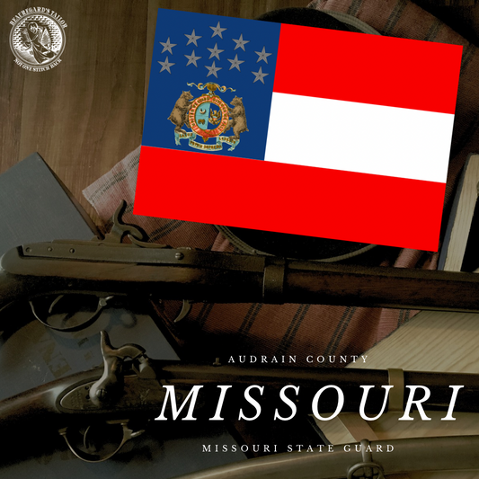 Audrain County - Missouri State Guard Flag Stickers/Magnet