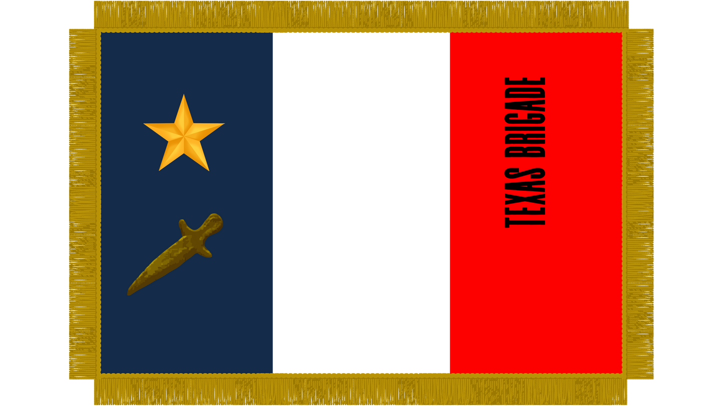 Texas Brigade Flag Stickers