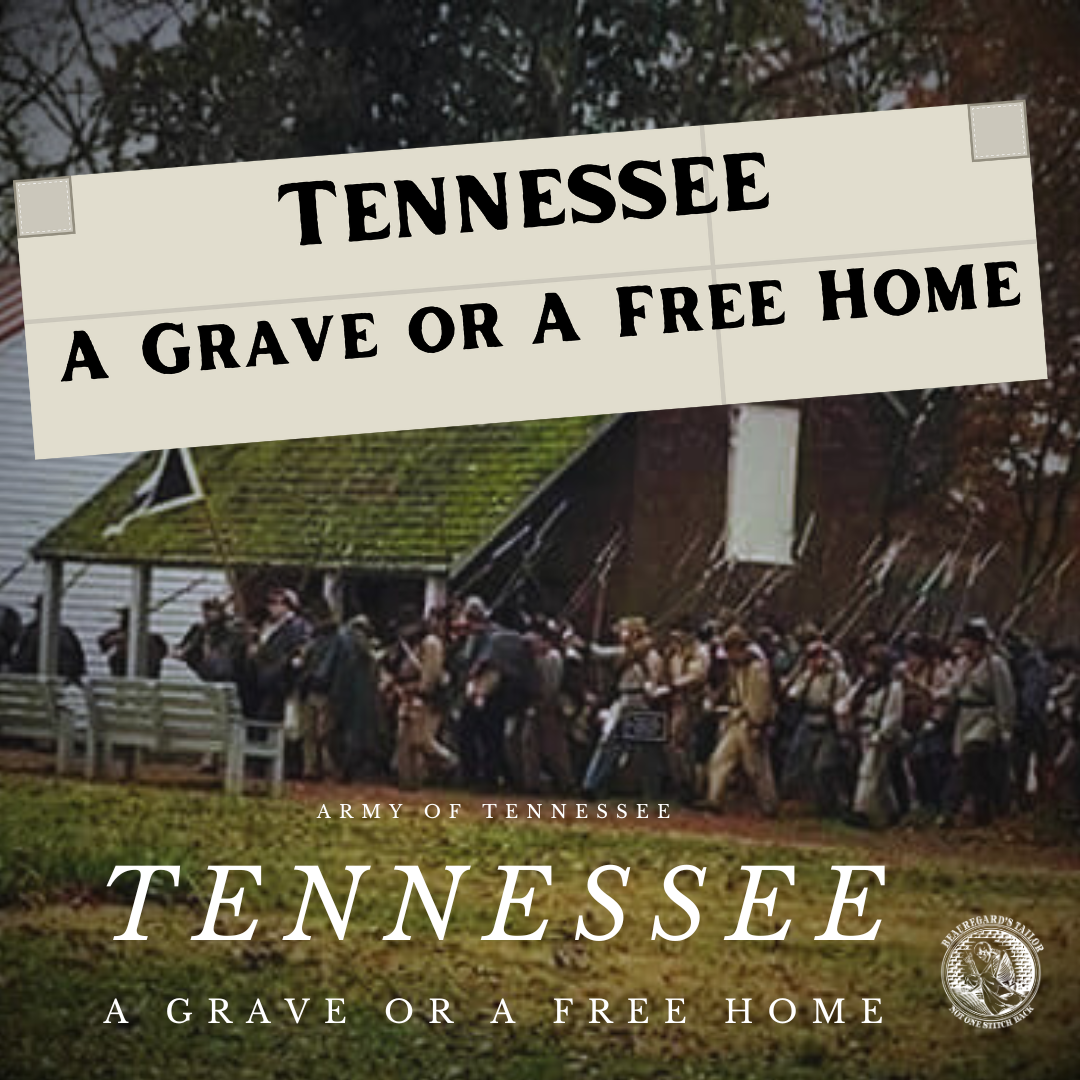 "Tennessee - A grave or a free home" Banner House Flag