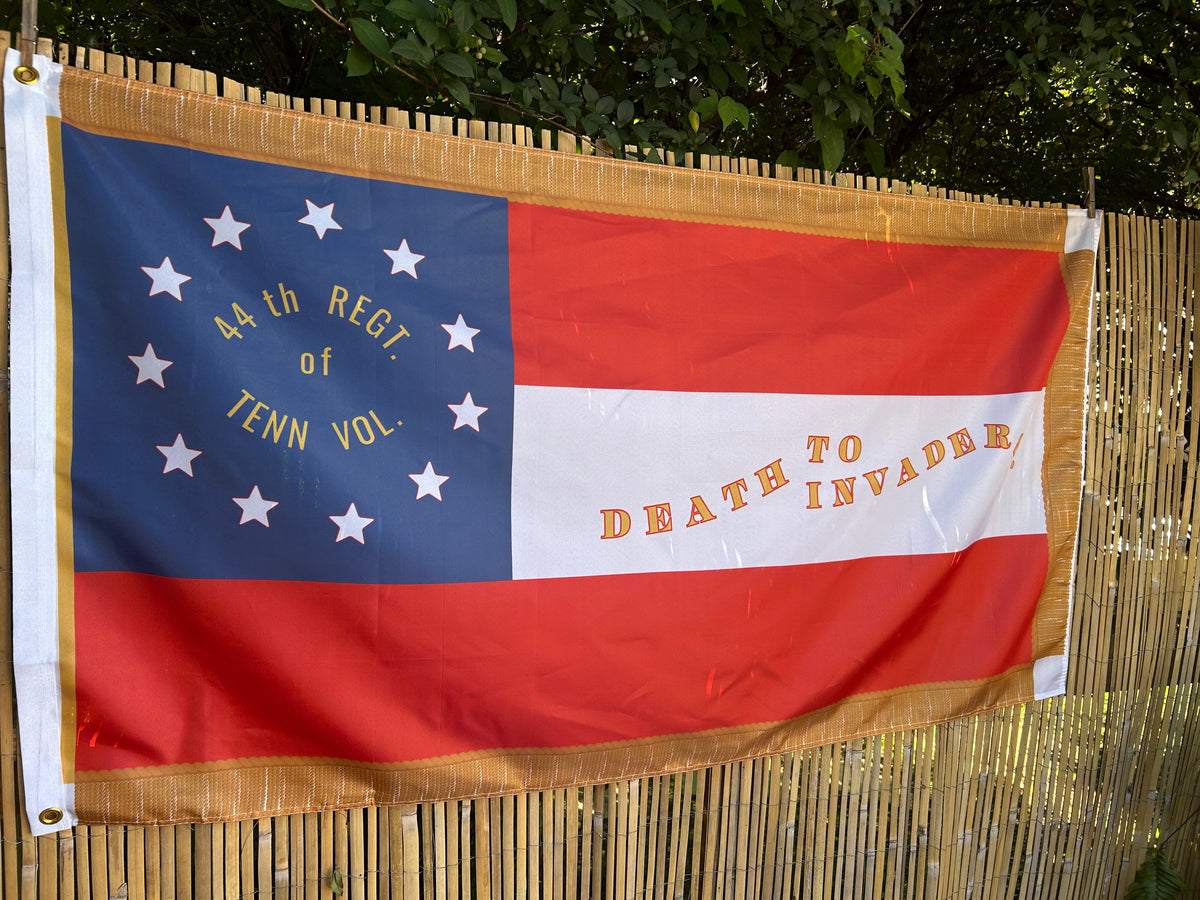 "Death to Invaders" 44th Tennessee 1st National House Flag