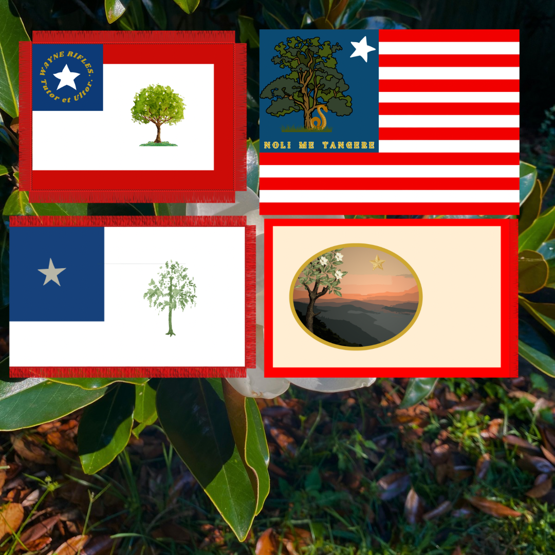 "Magnolia" Mississippi Flag Sticker Set
