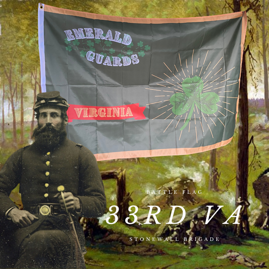 "Emerald Guards" 33rd Virginia Stonewall Brigade House Flag