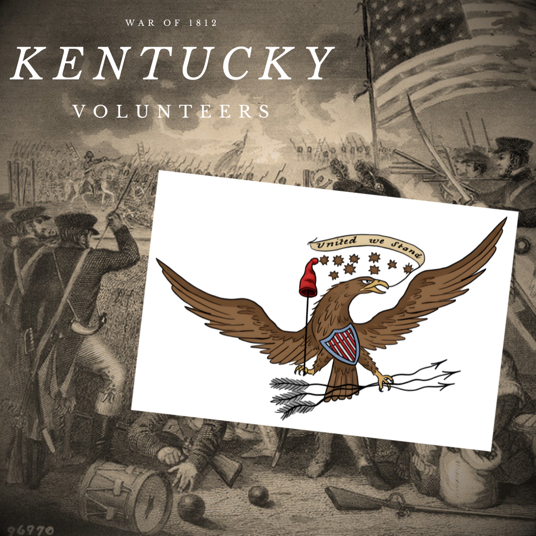 Kentucky's River Raisin Battle Flag Stickers/Magnet