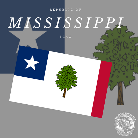 Republic of Mississippi State Flag Stickers/Magnets