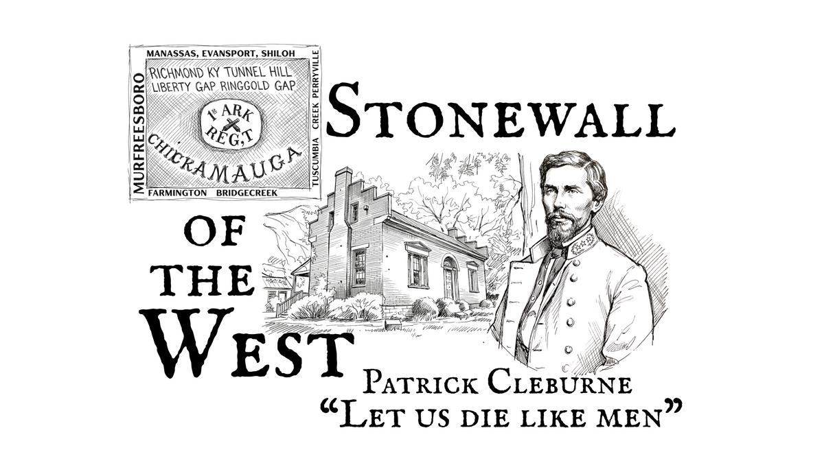 "Let us die like men" General Patrick Cleburne Sticker/Magnet