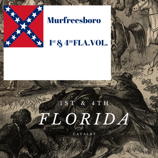 1st & 4th Florida Cavalry Flag Stickers/Magnet
