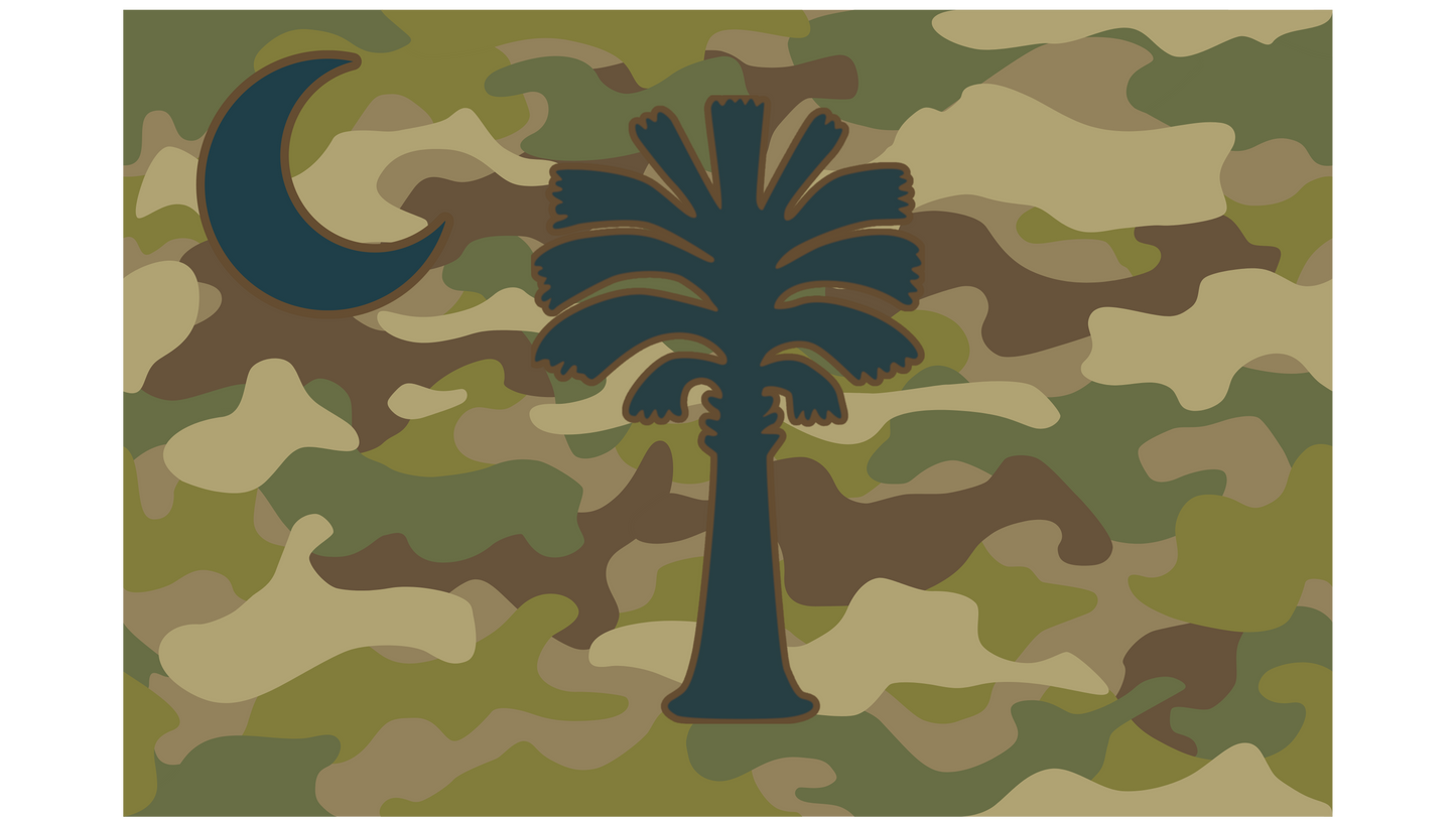 South Carolina Camouflage Flag