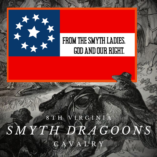 8th Virginia Cavalry Flag - Smyth Dragoons Flag Stickers