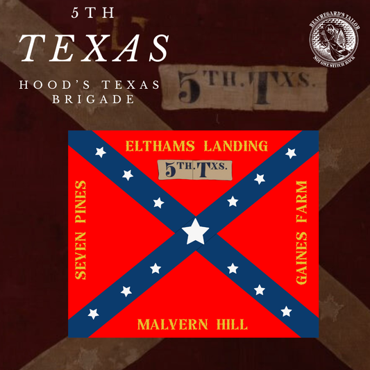5th Texas Infantry Battle Flag Stickers/Magnets