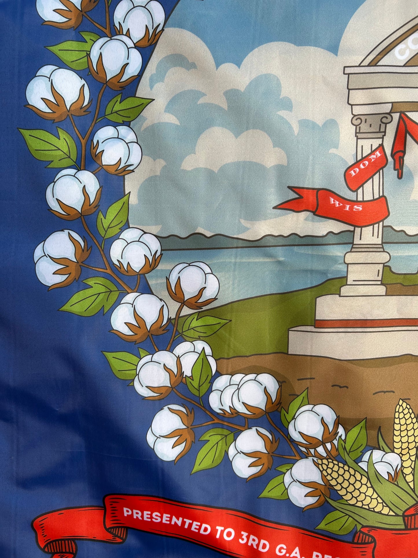 "Pro aris et focis" - "for hearth and home" - 3rd Georgia Regimental Flag