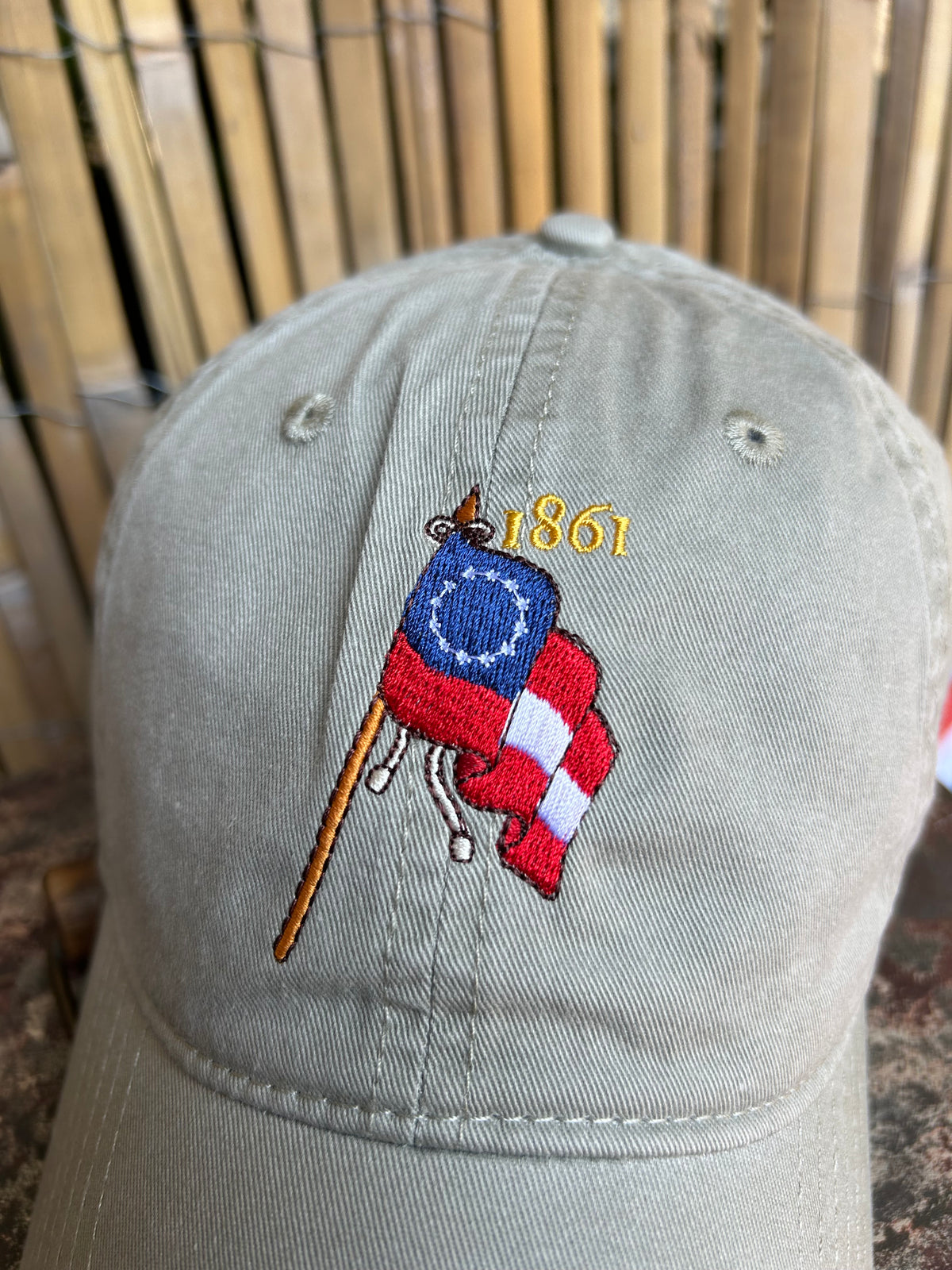 Southern 1st National Flag "1861" Cap