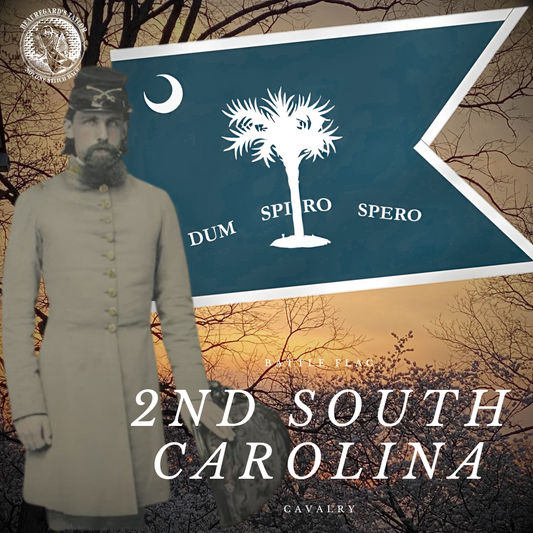 2nd South Carolina Cavalry Flag Stickers/Magnet