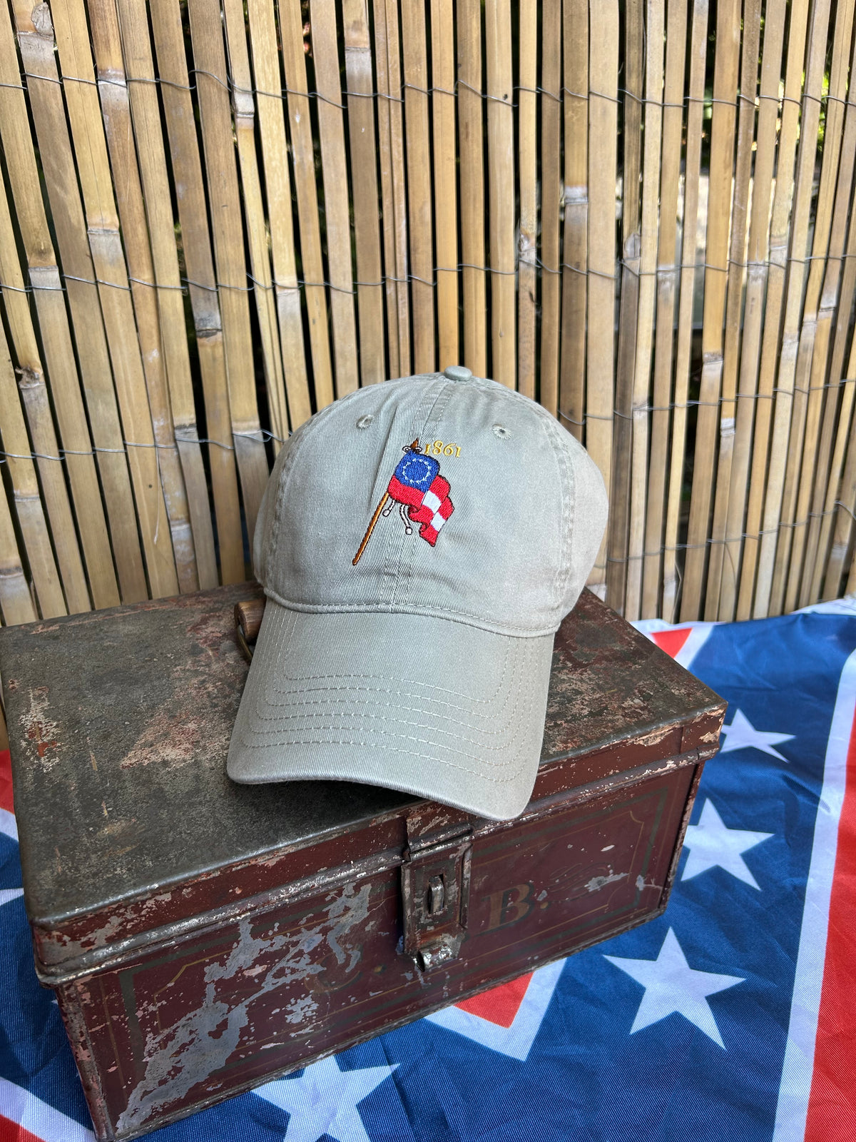 Southern 1st National Flag "1861" Cap