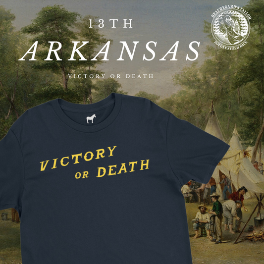 13th Arkansas - Erin Guard Company Flag - "Victory of Death" Shirt