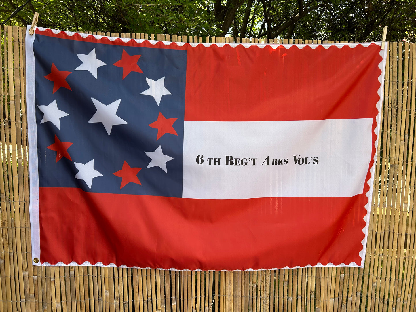 6th Arkansas 1st National House Flag