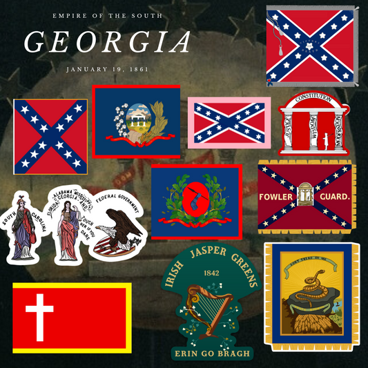 "Empire of the South" - Georgia Sticker Set