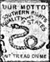 "Southern Rights" Savannah, Georgia Secession Banner Stickers/Magnets