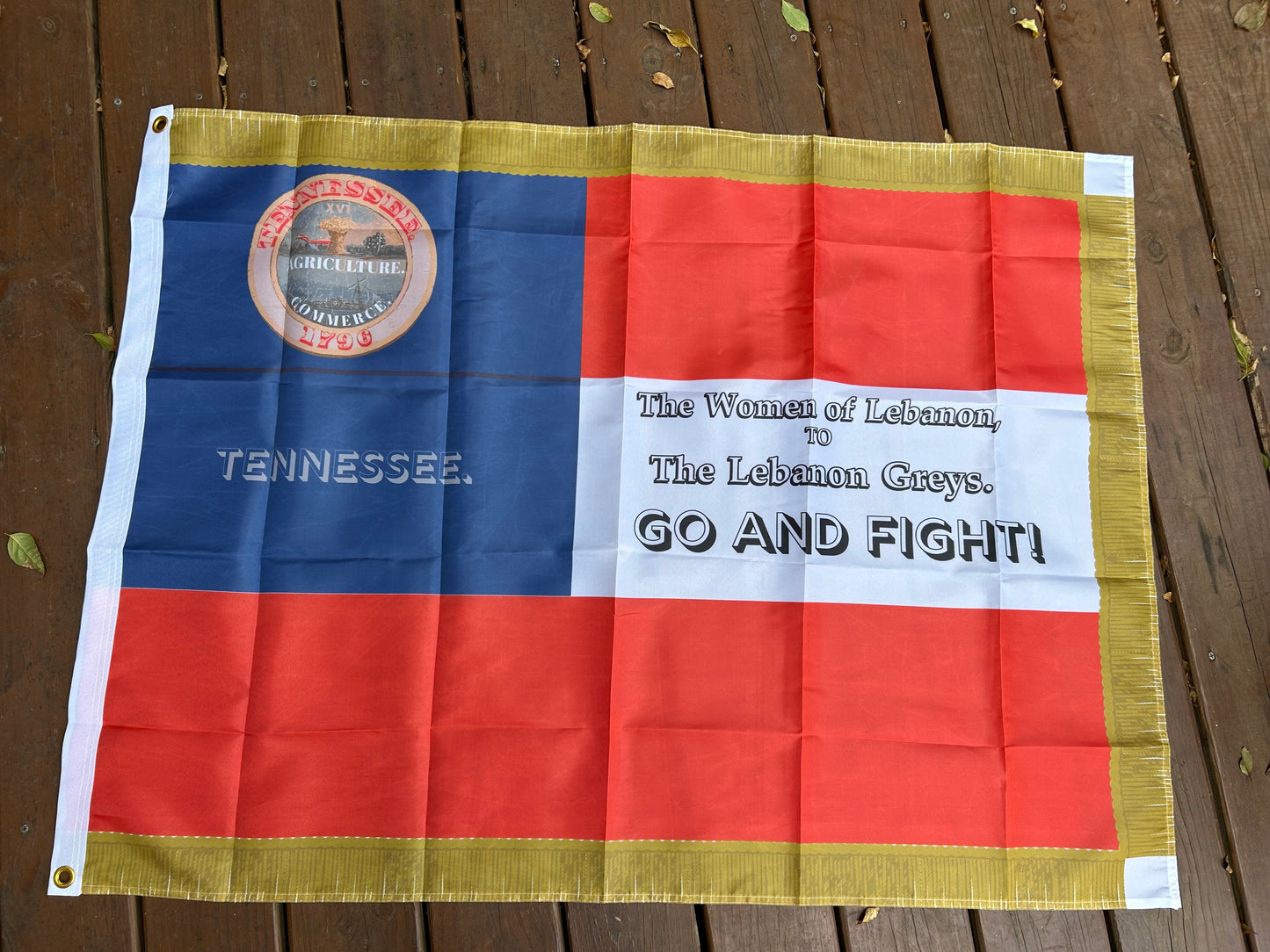 "Go and Fight" Lebanon Grey's - Company H - 7th Tennessee Flag