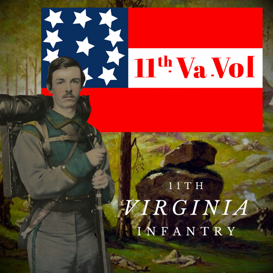 11th Virginia Infantry Flag Stickers/Magnet