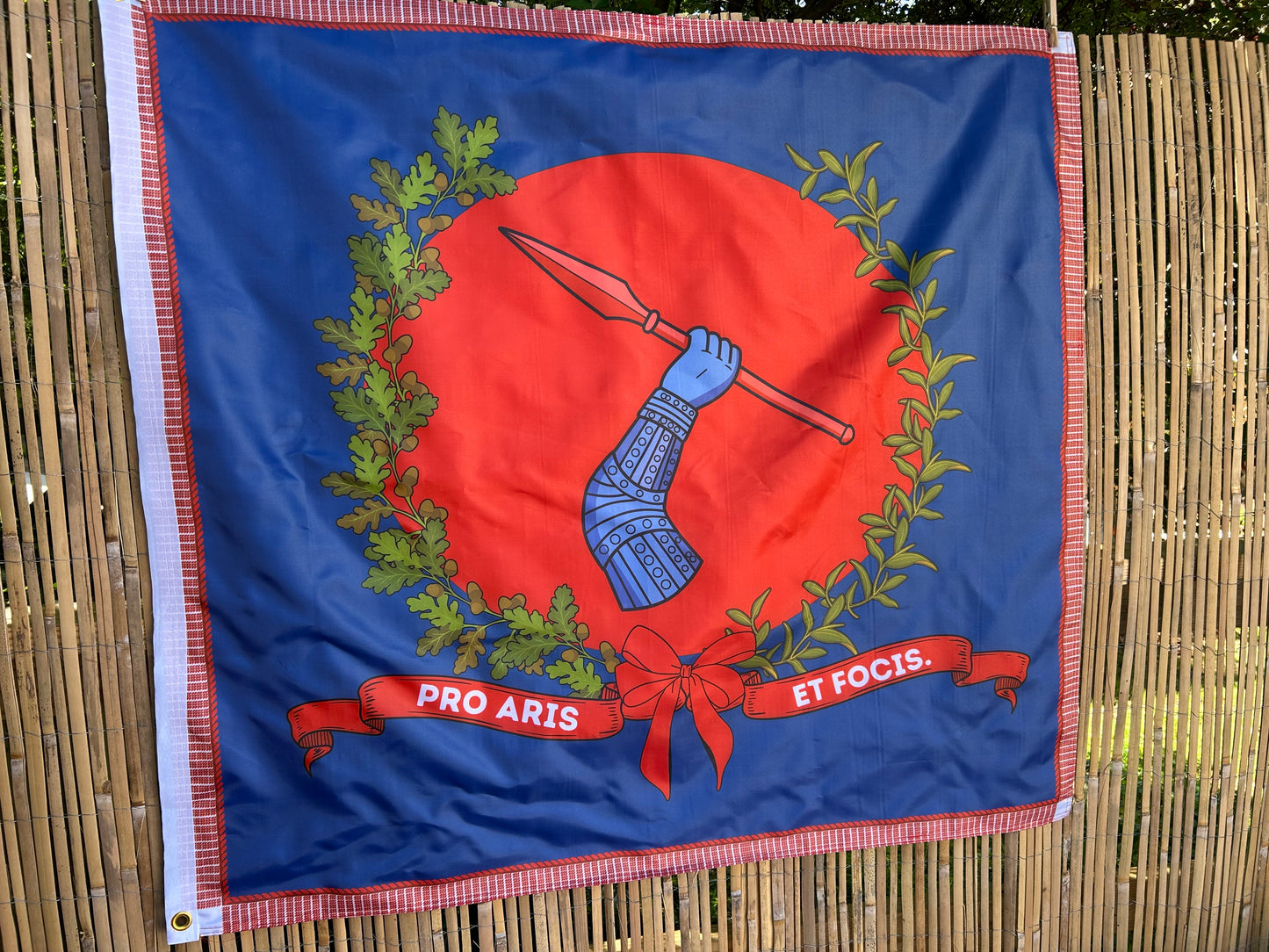 "Pro aris et focis" - "for hearth and home" - 3rd Georgia Regimental Flag