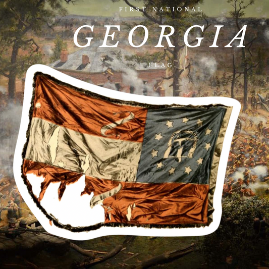 Georgia 1st National Flag Stickers