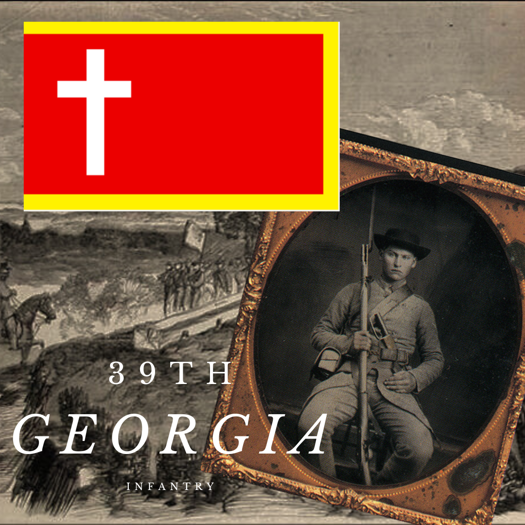 39th Georgia Infantry Flag Stickers