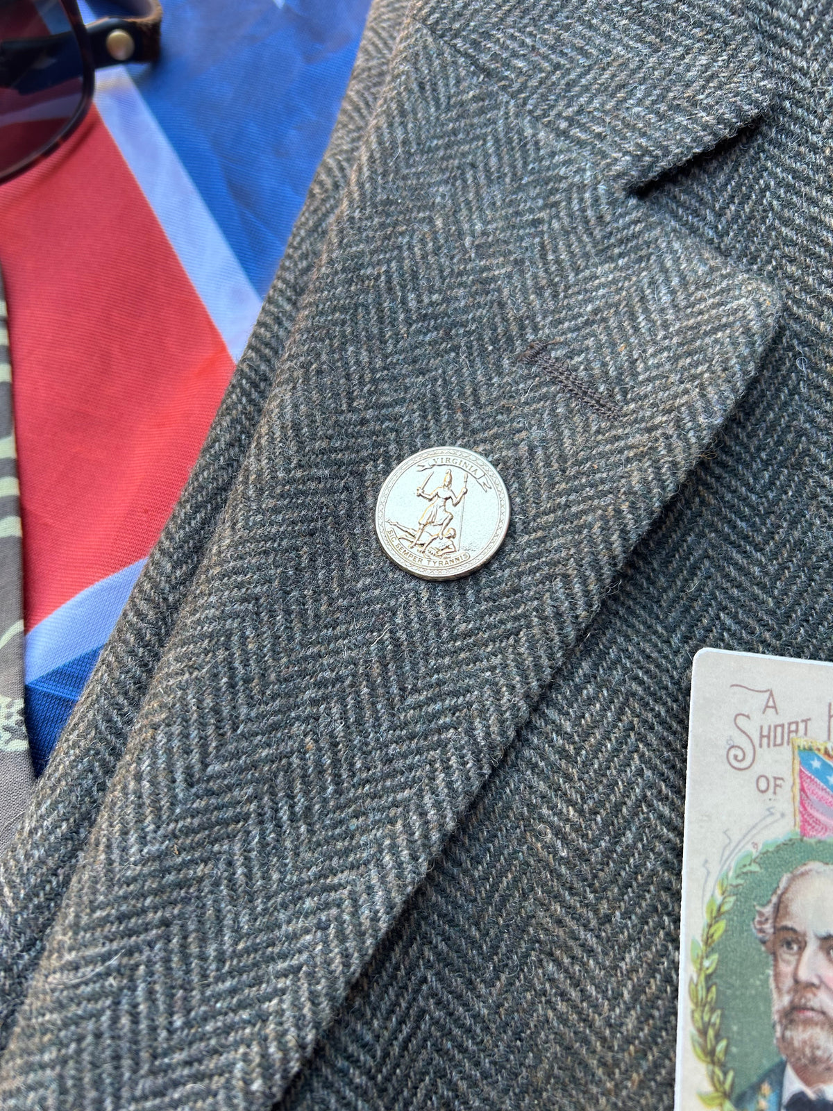 Virginia State Seal Lapel Pin