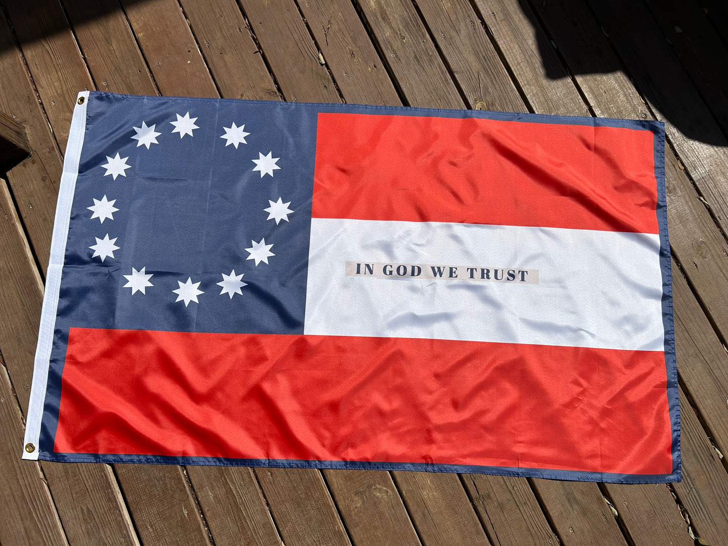 "In God We Trust" 37th Arkansas Flag