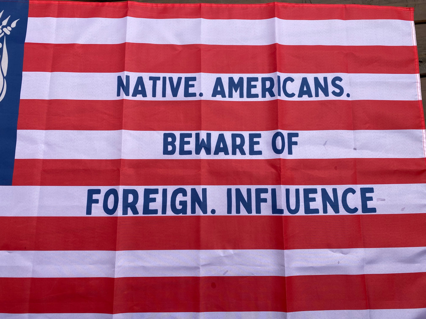 "Beware of Foreign Influence" - Know Nothing Party Flag