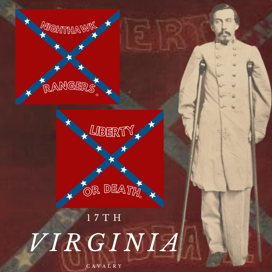 "Nighthawk Rangers" 17th Virginia Cavalry House Flag