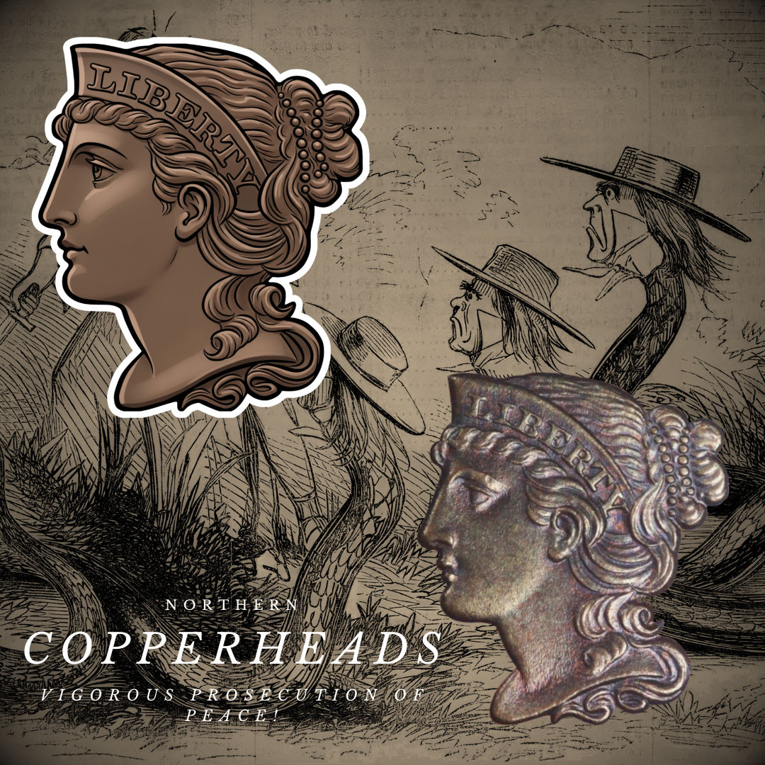 "Copperheads - Liberty" Pin Sticker/Magnet