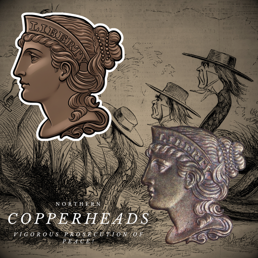 "Copperheads - Liberty" Pin Sticker/Magnet
