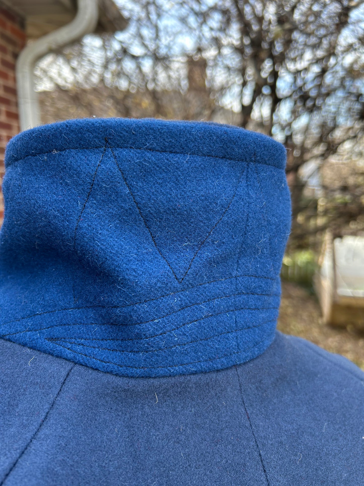 "Pressed into Service" Civilian Modified Single Breasted Confederate Overfrock Coat 1861-1865