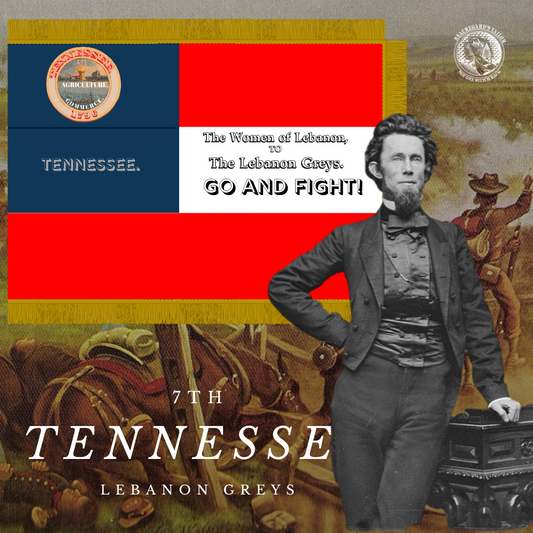 "Go and Fight" Lebanon Grey's - Company H - 7th Tennessee Flag