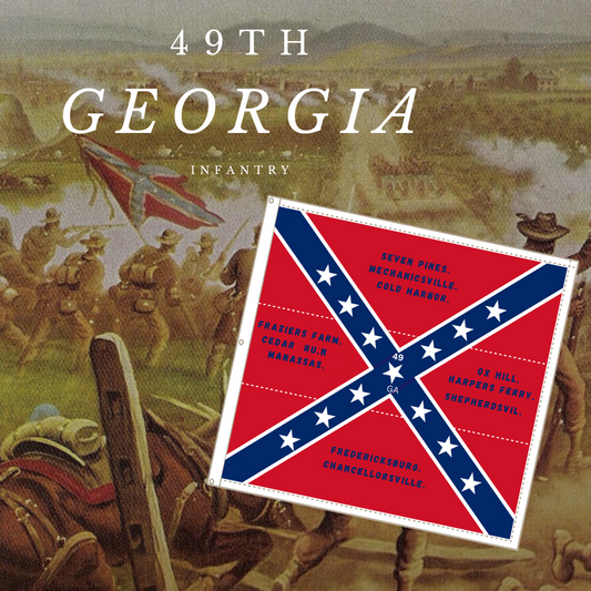 49th Georgia Infantry Flag Stickers/Magnet