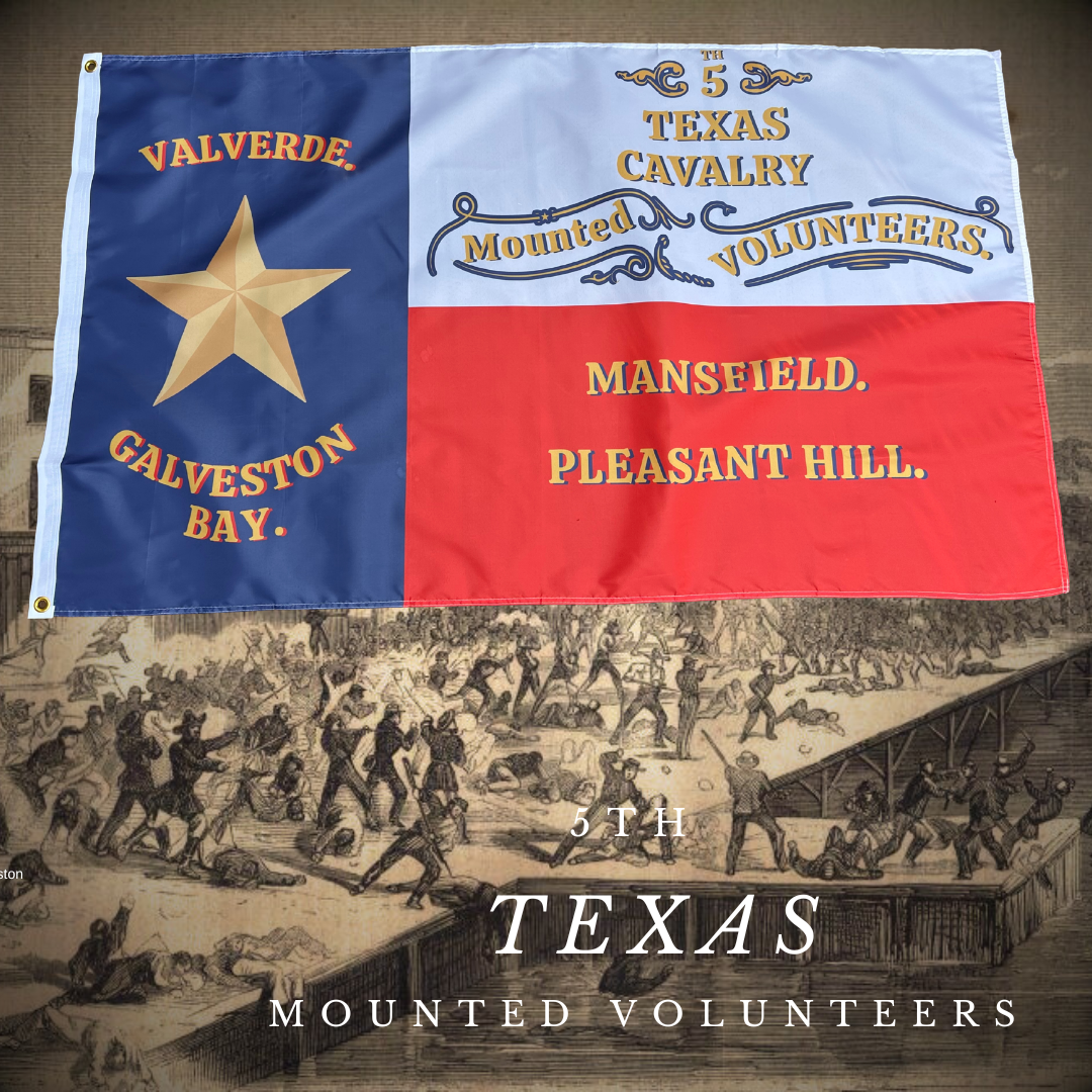 5th Texas Cavalry Mounted Volunteers Flag