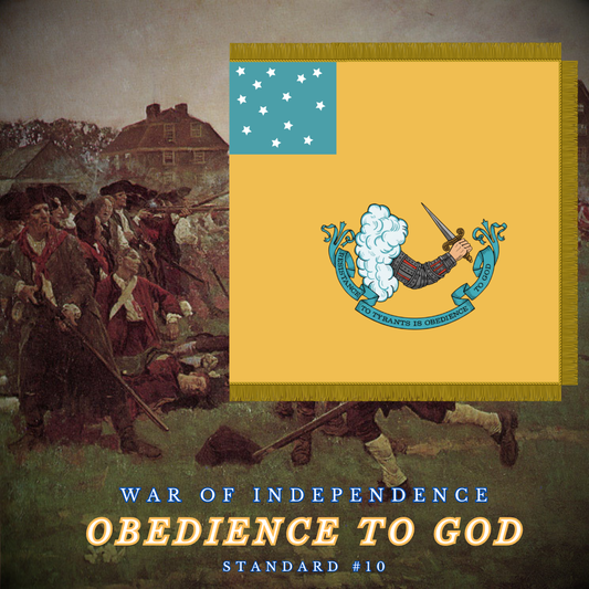"Resistance to Tyrants is Obedience to God" Gostelowe Standard #10 Sticker/Magnet