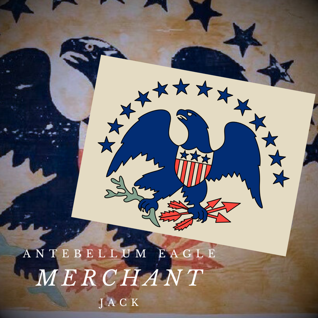 Antebellum - Merchant "Eagle" Jacks Flag Stickers/Magnet