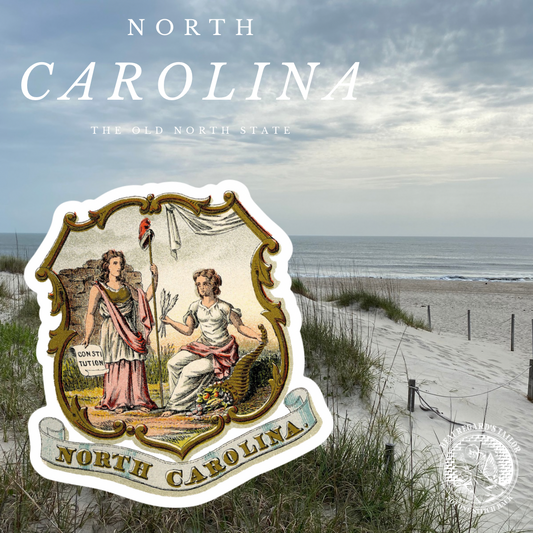 North Carolina Coat of Arms Stickers