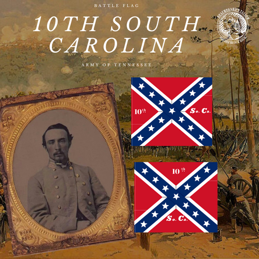 10th South Carolina Flag Sticker