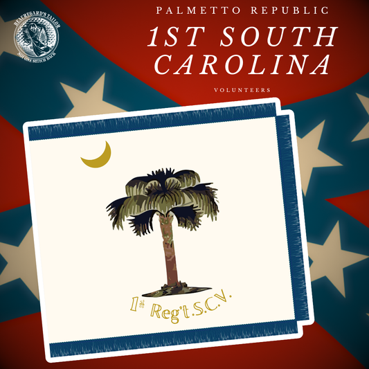 1st South Carolina Volunteers Flag Stickers/Magnet