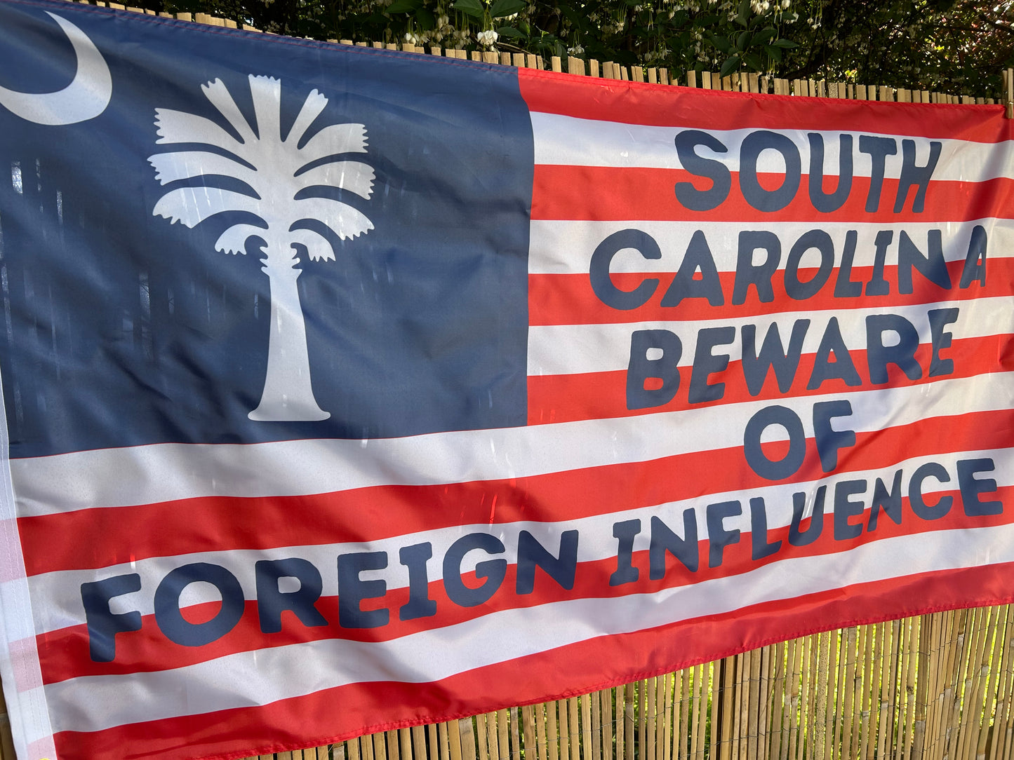 "South Carolina Beware of Foreign Influence" Flag